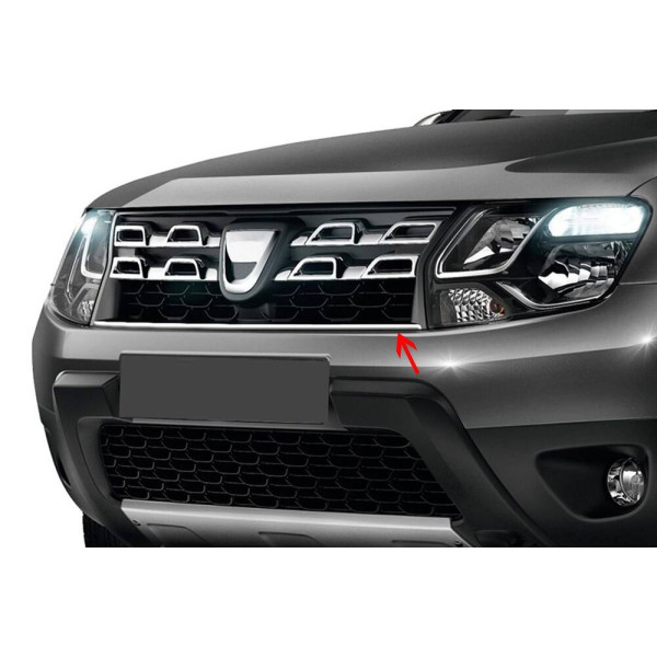 OMSA Dacia Duster Facelift Krom Ön Panjur Çıtası 2014-2017 Arası
