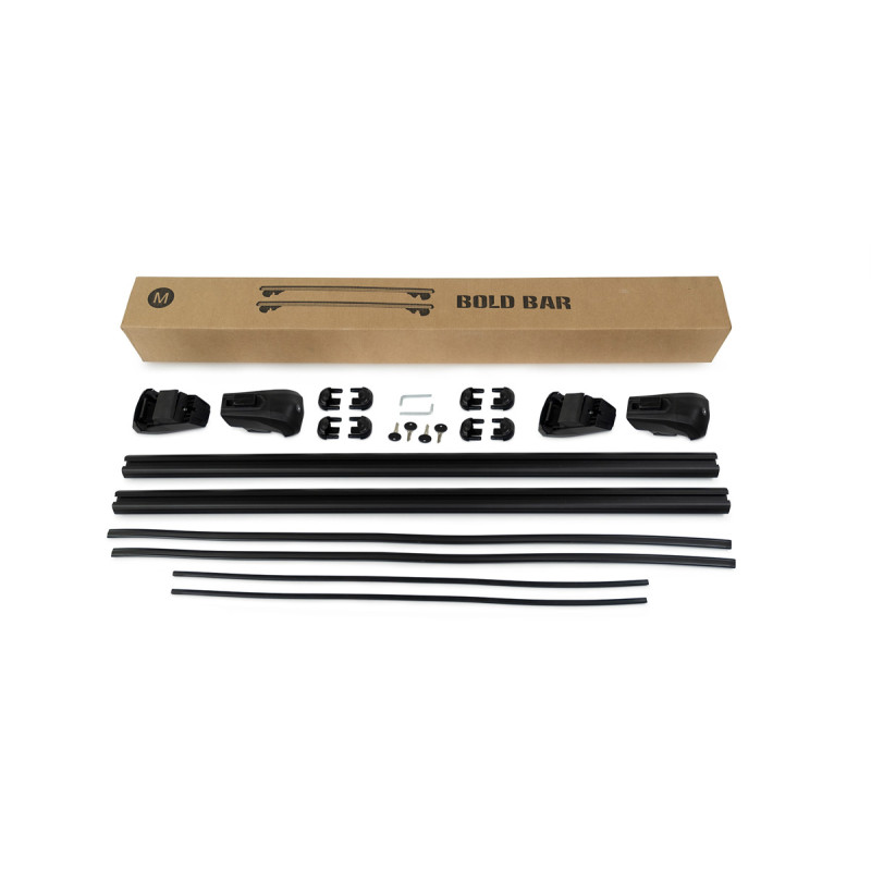 Fiat Doblo Bold Bar V2 Ara Atkı Siyah Metal Kilit 2 Parça 138cm 2022 ve Sonrası