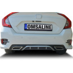 Honda Civic FC5 Arka Difüzör Çift Renk 2016-2021 Arası