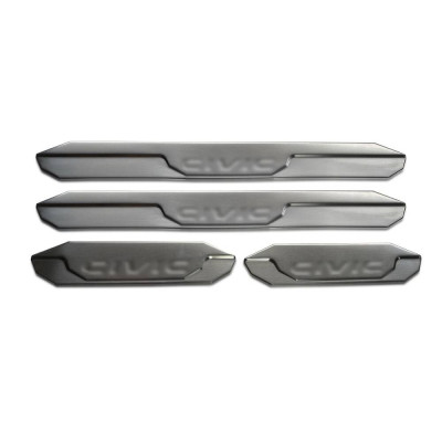 OMSA Honda Civic FD6 Krom Kapı Eşiği 4 Parça Taşlı 2006-2011 Arası