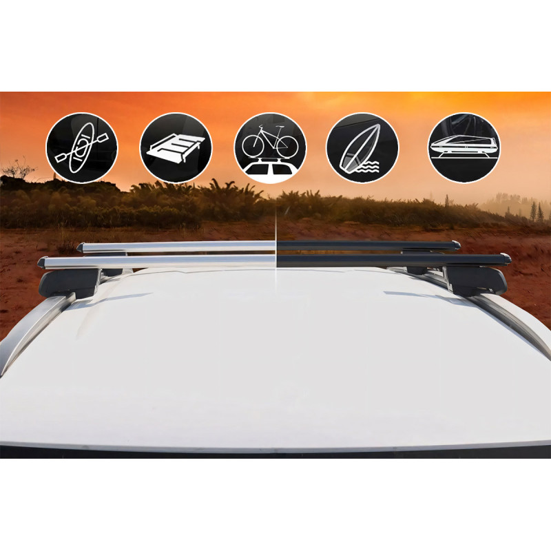 Honda CR-V Bold Bar V2 Ara Atkı Gri 2 Parça 127cm 2017 ve Sonrası