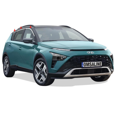 OMSA Hyundai Bayon Krom Üst Cam Çerçevesi 6 Parça 2021 ve Sonrası