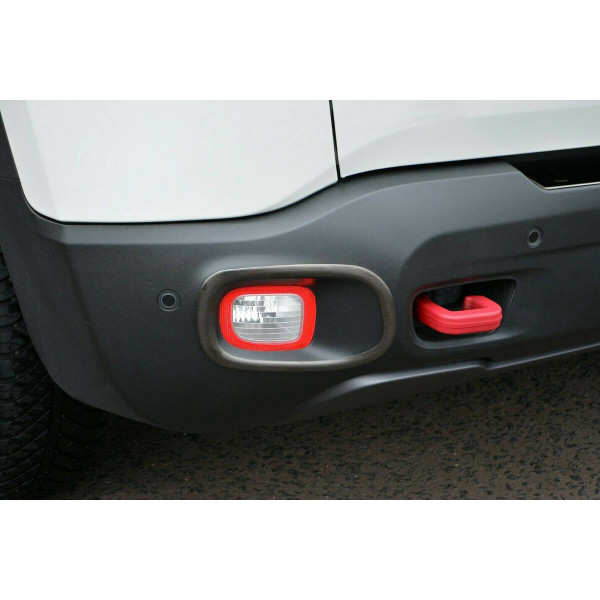OMSA Jeep Renegade Siyah Krom Reflektör Çerçevesi 2 Parça 2014 ve Sonrası
