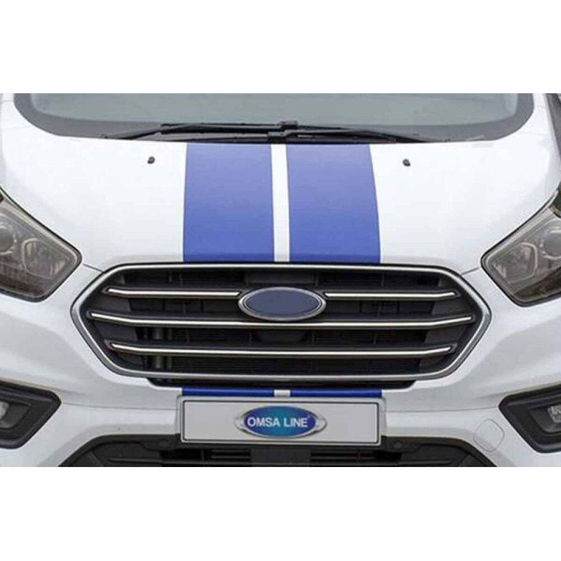OMSA Ford Transit Tourneo Custom Krom Ön Panjur Çerçevesi 4 Parça 2018-2023 Arası
