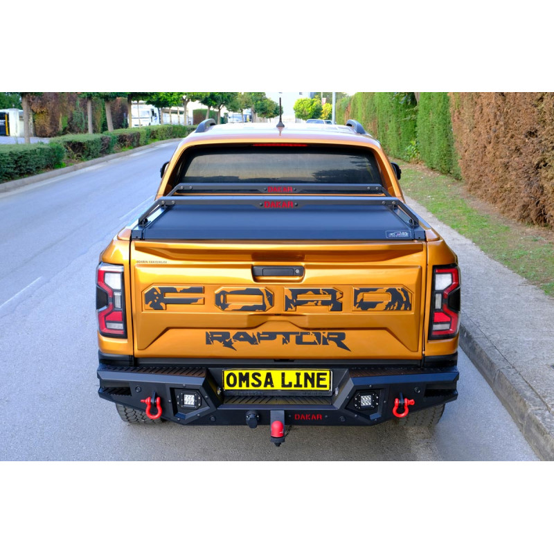 OMSA Nissan Navara Dakar Kasa Üstü Ara Atkı 2 Parça Siyah 130-177cm 2016 ve Sonrası