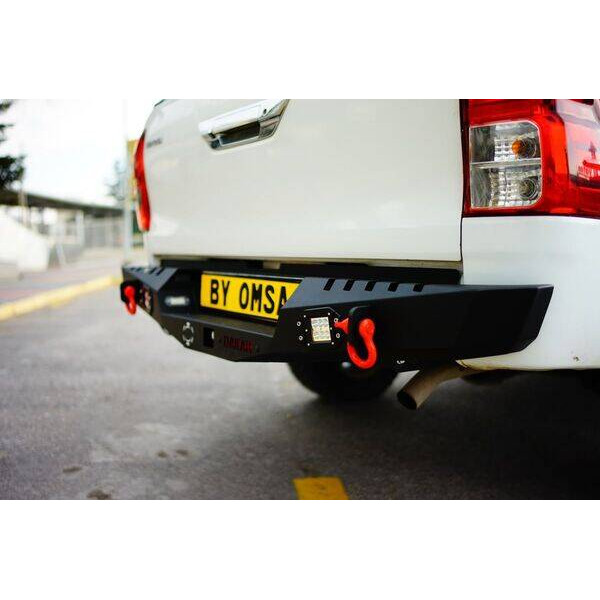 OMSA Toyota Hilux Dakar Çelik Arka Tampon Ledli Sensörlü 2015-2026 Arası