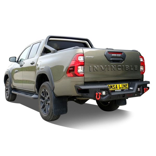 OMSA Toyota Hilux Dakar V2 Çelik Arka Tampon Ledli Sensörlü-Sensörsüz 2015-2026 Arası