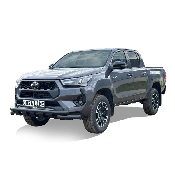 OMSA Toyota Hilux Shark Ön Koruma Çap:76 Siyah 2015-2026 Arası