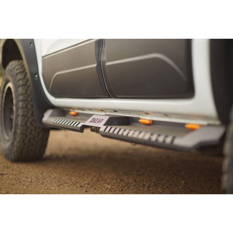 OMSA VW Amarok Dakar Yan Koruma Siyah V2 Ledli 2010-2021 Arası