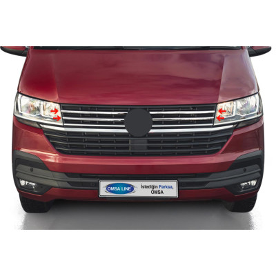 OMSA VW T6.1 Transporter Krom Ön Panjur 4 Parça 2020-2023 Arası