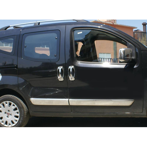 OMSA Peugeot Bipper Krom Yan Kapı Çıtası 4 Parça 2008 ve Sonrası