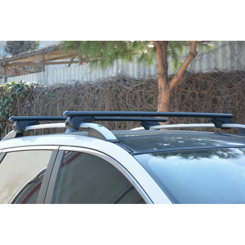 Peugeot Bipper Siyah Ara Atkı 2 Parça Bold Bar 110-132cm 2008 ve Sonrası