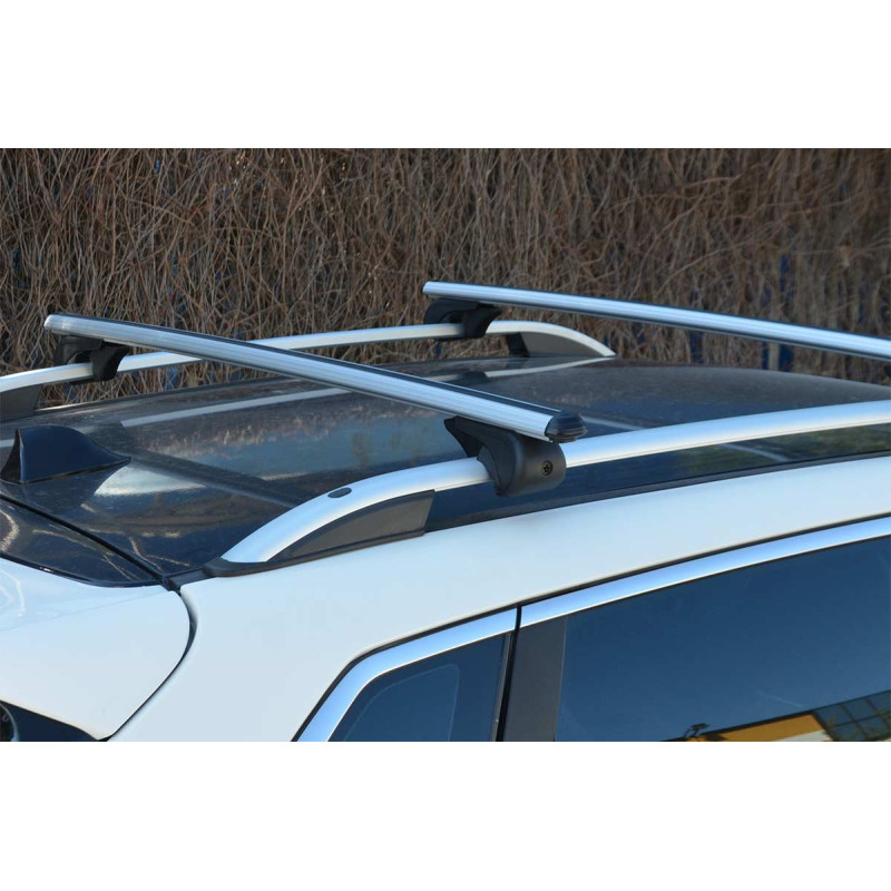 Subaru XV Gri Ara Atkı 2 Parça Bold Bar 96-112cm 2012 ve Sonrası