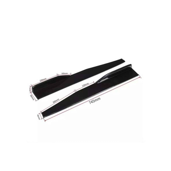 Universal Marşpiyel Flaplı Kısa Aero Piano Black ABS