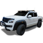 VW Amarok Dodik Seti Ledli Mat Siyah Depo Kapağı 19 cm 4 Parça 2010-2021 Arası