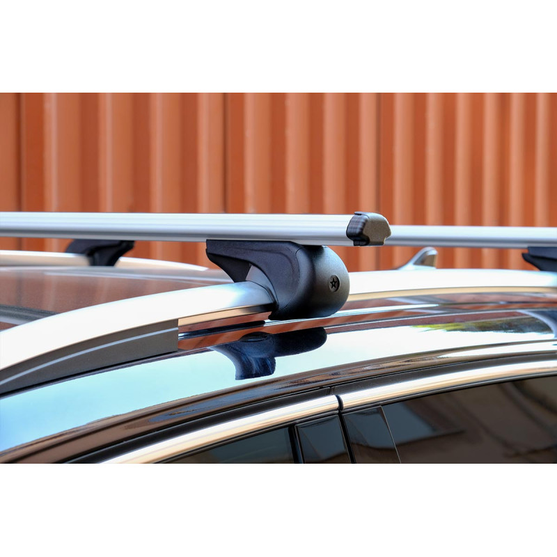 VW Tiguan Ara Atkı Bold Bar Gri 2 Parça 97-119cm 2024 ve Sonrası
